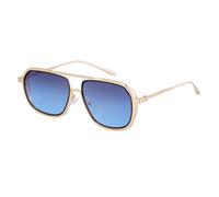 MUTYNE Gafas de sol de montura grande para hombre, diseño de patillas metálicas, estilo steampunk retro, protección solar UV400 (C4)