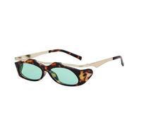 MUTYNE Gafas de sol irregulares para mujer, patillas metálicas, protección solar UV400 (C5)