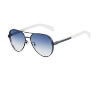MUTYNE Gafas de sol ovaladas para hombre y mujer, montura metálica, para conducir, protección UV400 (C4)