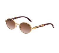 MUTYNE Gafas de sol ovaladas para hombre y mujer, patillas ajustables, protección UV400 retro (C1)