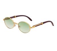 MUTYNE Gafas de sol ovaladas para hombre y mujer, patillas ajustables, protección UV400 retro (C4)