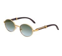 MUTYNE Gafas de sol ovaladas para hombre y mujer, patillas ajustables, protección UV400 retro (C6)