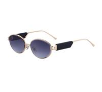 MUTYNE Gafas de sol ovaladas para mujer con patillas metálicas, estilo retro (C2)