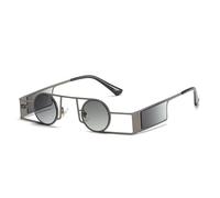 MUTYNE Gafas de sol redondas punk para hombres Gafas de moda Gafas de sol Steampunk Gafas de sol retro para mujeres, G03, talla única