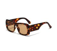MUTYNE Gafas de sol retro con montura cuadrada para mujer, modernas, para exteriores, viajes, de lujo, con protección UV400 (de media luna)