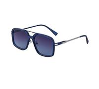 MUTYNE Gafas de sol vintage para hombre - Lentes polarizadas + patillas metálicas - Gafas para exteriores (C4)