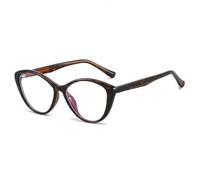 MUTYNE Gafas vintage de ojo de gato con montura de gelatina de color para mujer, lentes transparentes a la moda para hombre y mujer (leopardo transparente).