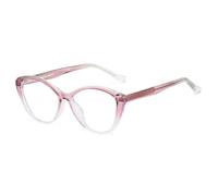 MUTYNE Gafas vintage de ojo de gato con montura de gelatina de color para mujer, lentes transparentes a la moda, montura con remaches para hombre (rosa transparente)