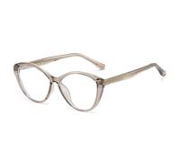 MUTYNE Gafas vintage de ojo de gato con montura de gelatina de color para mujer, lentes transparentes a la moda para hombre y mujer (champán transparente).
