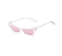 MUTYNE Lentes de caramelo de moda, gafas de sol pequeñas con forma de ojo de gato, gafas de sol triangulares para mujeres y hombres, gafas de sol para mujer, C7, talla única