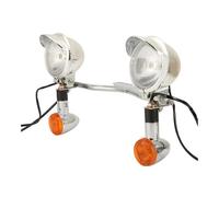 MUTYNE Luces Señal Giro 1 Juego De Luces Antiniebla Y Señales Giro Universales Para Motocicleta Con Soporte Montaje Frontal Para