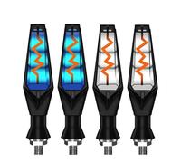 MUTYNE Luces Señal Giro Luz Señal Giro Motocicleta, Intermitente Doble Cara Luces Ámbar Relé Intermitencia Incorporado, Indicadores De, Freno