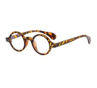 MUTYNE Montura De Gafas Redondas Mujeres Hombres Monturas Pequeñas Anteojos De Computadora Vintage Lentes Transparentes Vidrio, LEOPARD