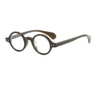 MUTYNE Montura De Gafas Redondas Mujeres Hombres Monturas Pequeñas Anteojos De Computadora Vintage Lentes Transparentes Vidrio,Verde