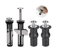 MUU Tornillos y tornillos universales para asiento de inodoro, fijación de bisagra superior de liberación rápida, fácil de instalar, kit de piezas de repuesto para asiento de inodoro (Screws-HH41)