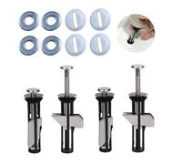 MUU Tornillos y tornillos universales para asiento de inodoro, fijación de bisagra superior de liberación rápida, fácil de instalar, kit de piezas de repuesto para asiento de inodoro (Screws-JS4(T))