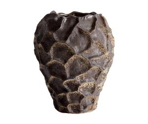 MUUBS Jarrón Soil 21.5 cm Chocolate