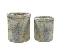 MUUBS Set de 2 macetas Treasure Ø18 y Ø23 cm