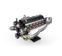 muuchuu Technik Inline-6 - Juguete de construcción de motor para adultos, súper motor de coche que funciona con motor, modelo clásico de motor 2JZ-GTE, proyecto de pasatiempo, regalo para niños y