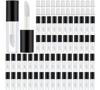 Muuoeou 100 Piezas 1.2ML Vacío Mini Tubo de Brillo de Labios Mini de Bálsamo Labial Recargables para Contenedores de Maquillaje DIY