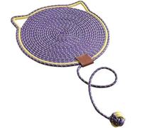 Muuoeou 2 Piezas de Cuerda de Algodón, Tablero Rascador para Gatos, Poste Rascador para Gatos, Tapete para Cama, Sacapuntas de Garras, Raspadores para, Almohadilla para Uñas, F