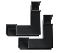 Muuoeou 2 Piezas De TúNel para Acuario con Cueva De Camarones, Escondites De Camarones para Acuarios De Esquina, Decoraciones para Peceras De Esquina De Cueva De Acuario