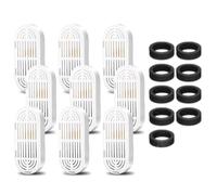 Muuoeou 9 Piezas Filtros de Fuente de Agua para Gatos 3.2L/108oz y 4L/134oz Fuente de Agua para Mascotas Fuente para Beber Espumas de Filtro de Repuesto