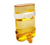 Muuoeou Alimentador Amarillo Colgante para Canarios, Contenedor de Almacenamiento, Cacatúa, Bebedero para Pájaros, Comedero de Agua para Pájaros