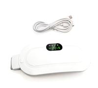 Muuoeou Almohadilla Térmica Menstrual Masajeador Abdominal Cinturón Palacio Cálido Inteligente Dispositivo de Masaje por Vibración de Cintura para el Período de Calambres,B