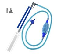 Muuoeou Aspiradora de Mano para Piscina con Válvula SpaVac Manual de Mano con 2 Adaptadores de Boquilla para Suciedad, Hierba Desechos, Azul