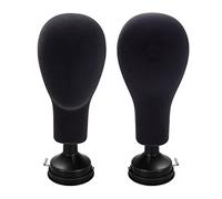 Muuoeou Cabeza de Espuma Flocada para Hombre y Mujer, Cabeza de Maniquí, Pelucas, Gafas, Sombrero, Bufanda, Soporte de ExhibicióN, Modelo, Accesorios de FotografíA-A
