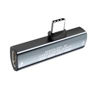 Muuoeou Cable Divisor USB-C 2 en 1, Tipo C A Doble Tipo C PD60W, Carga Rápida y Transferencia de Datos de 10 Gbps