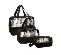 Muuoeou de Viaje, Juego de Transparente, 3 Piezas de para Productos de Cuidado de la Piel, Bolsa de Lavado Portátil, Bolsa de Ducha D