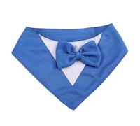 Muuoeou Esmoquin para Perro, Collar Formal de Boda para Perro con Pajarita, Disfraz de CumpleañOs para Perro, Fiesta para Mascotas, Disfraz de San ValentíN para Perro, XS Azul