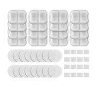 Muuoeou Filtros de Repuesto para Fuente de Agua para Gatos, de Acero Inoxidable, de 7 L/230 Oz/1,8 G, y Esponjas, Juego de 16