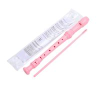 Muuoeou Grabadora Soprano Rosa de 8 Agujeros con Varilla de Limpieza, Grabadora de Llave C Estilo AlemáN para NiñOs Estudiantes Principiantes