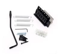 Muuoeou Juego de de puente de tremolo de guitarra licencia para Reemplazo de guitarra electrica, negro