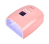 Muuoeou Lámpara de Uñas LED UV Recargable Lámpara de 66 W para Manicura con Pantalla LCD 4 Configuraciones de Temporizador Herramientas de Manicura para Decoración de Uñas ENCHUFE UE,B