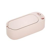 Muuoeou MáQuina Limpiadora de Joyas UltrasóNica, Limpiador de Joyas SóNico Profesional con 3 Modos de Temporizador para Gafas, JoyeríA Rosa