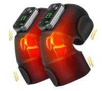 Muuoeou Masajeador EléCtrico de Rodilla con CalefaccióN 3 en 1, AnalgéSico para Articulaciones de Codo y Hombro, VibracióN TéRmica, EliminacióN de Humedad