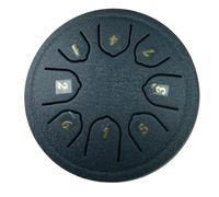 Muuoeou Mini Tambor de Acero Al Carbono, 4,5 Pulgadas, 8 Tonos, Tambor de Lengua de Acero para Principiantes, Instrumento de Percusión, Música para Niños