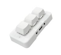 Muuoeou MK321-Pro Teclado Personalizado MecáNico Interruptor Azul Luz RGB 3 Modos USB+2.4G InaláMbrico+Teclado de ConexióN Bluetooth