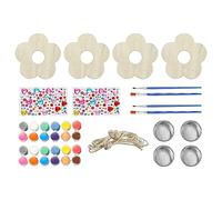 Muuoeou Paquete de 4 Artes y Manualidades Comederos para PáJaros Kits de Pintura de Bricolaje de Madera JardíN Actividades Al Aire Libre NiñOs NiñAs NiñOs Regalo de Pascua