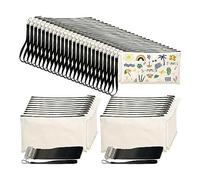 Muuoeou Paquete de 40 Bolsas de CosméTicos de Lona para SublimacióN, Bolsas de CosméTicos en para SublimacióN, Bolsas Artesanales para ArtíCulos de Tocador de Viaje