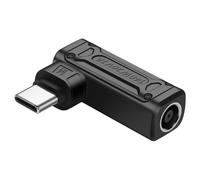 Muuoeou PD 140W CC A Tipo C Adaptador de Carga de Alimentación Entrada Hembra CC A Conector Macho USB C para Teléfono, Tableta, Computadora Portátil (M)