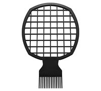 Muuoeou Peine de TorsióN Afro Peine PortáTil para el Cabello Dos en para Naturales Rizos Bobinas Teme el Cabello Herramienta de Diseño para Negro Africano (Negro)