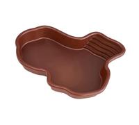 Muuoeou Piscina de Baño para, Accesorios para Anfibios con Rampa, Cuenco de Agua para, Tortuga, Hámster, Leopardo,B