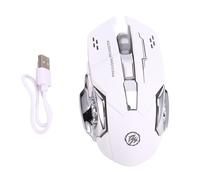 Muuoeou RatóN InaláMbrico Silencioso Recargable por USB para Juegos, RatóN Recargable con Bluetooth para PC y PortáTil, Color