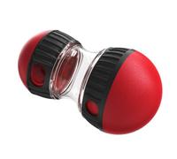 Muuoeou Superbola Giratoria con Fugas de Comida Comida Lenta Juguete para Perros Suministros para Mascotas Rompecabezas para Perros Juguete Alimentador Lento Rojo