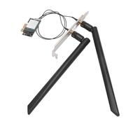 Muuoeou Tarjeta de Red WiFi Inalámbrica 2.4G/5G Bluetooth4.0 PCI-e 1 X Tarjeta Adaptadora WiFi de Escritorio Escritorio Inalámbrico de Doble Banda 2 Antenas